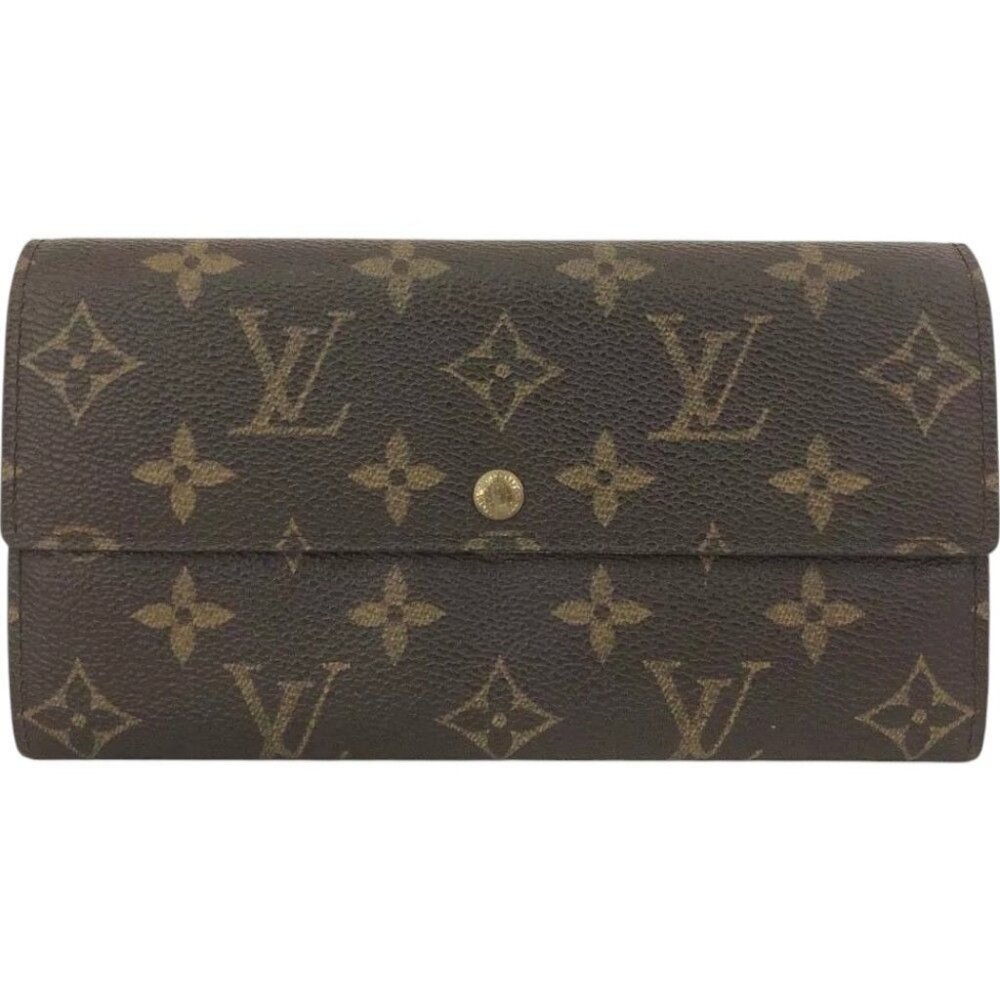 004271BP (L3) Louis Vuitton Wallet Long Portefeiulle Sarah Brown Monogram